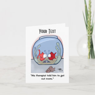 Funny Fish Story Announcement Card