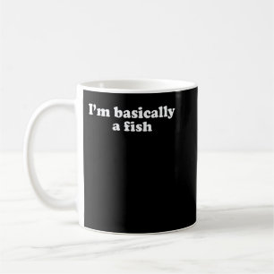 Funny Fish Swimming Gift for Boys Girls Men or Wom Coffee Mug
