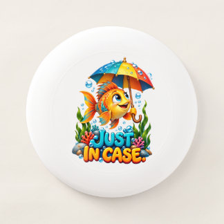 Funny Fish With Umbrella Wham-O Frisbee