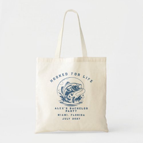 Funny Fisherman Custom Fishing Bachelor Party Tote Bag