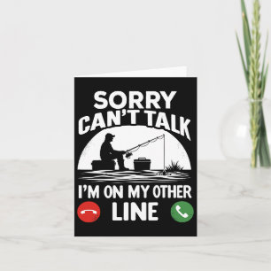 Funny Fisherman For Father's Day Fishing Dad Card