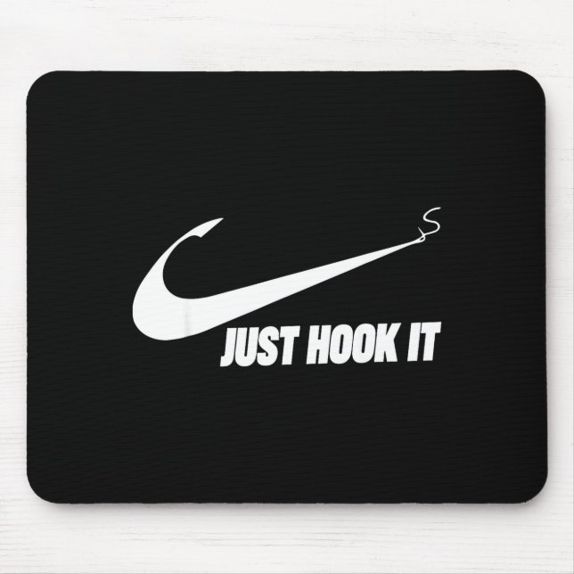 Funny fisherman just hook it  mouse pad (Front)
