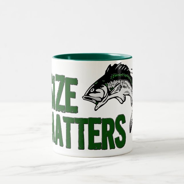 Funny Fisherman Mug - SIZE MATTERS (Center)
