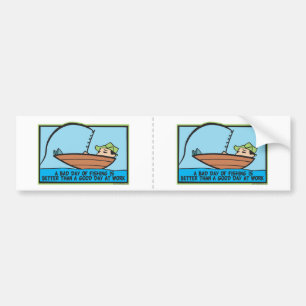 Funny Fisherman's Bumper Sticker