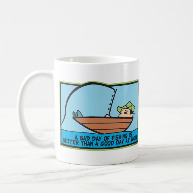Funny Fisherman's Coffee Mug (Left)