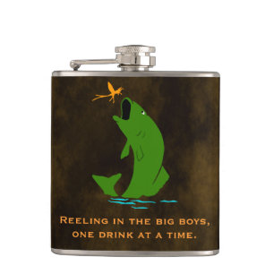 Funny Fisherman's Custom Flask