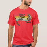 Humorous Lucky Fly Fishing Brook Trout T-Shirt