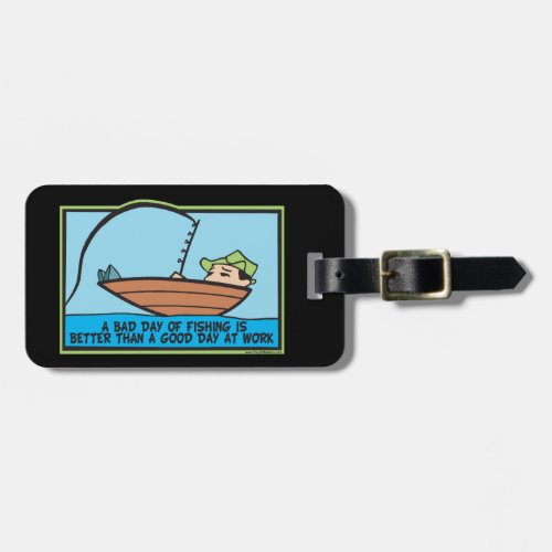 Funny Fishermans Luggage Tag