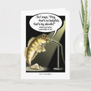 Funny Fishes Get Well Card