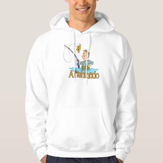 Funny Fishing Afishinado Hoodie (Front)