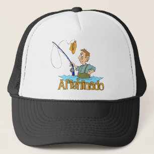 Funny Fishing Afishinado Trucker Hat