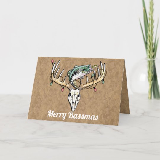 Funny Fishing and Hunting Christmas Greeting Card | Zazzle.com