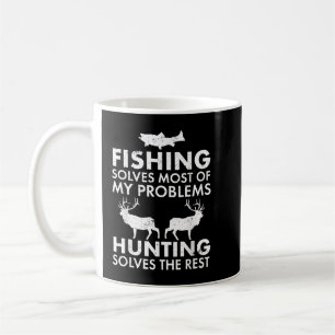 Funny Fishing And Hunting Gift Christmas Humor Hun Coffee Mug