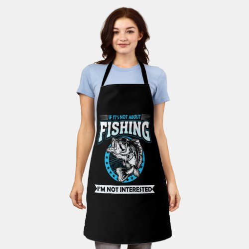 Funny fishing apron