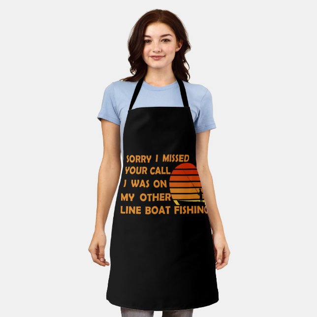 Funny fishing apron (Worn)
