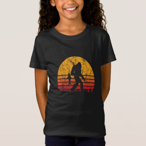 Funny Fishing Bigfoot For Fish And Sasquatch Fans T_Shirt