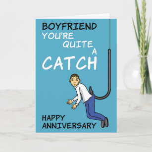 Personalised Fishing Theme Birthday Card Partner Boyfriend Husband