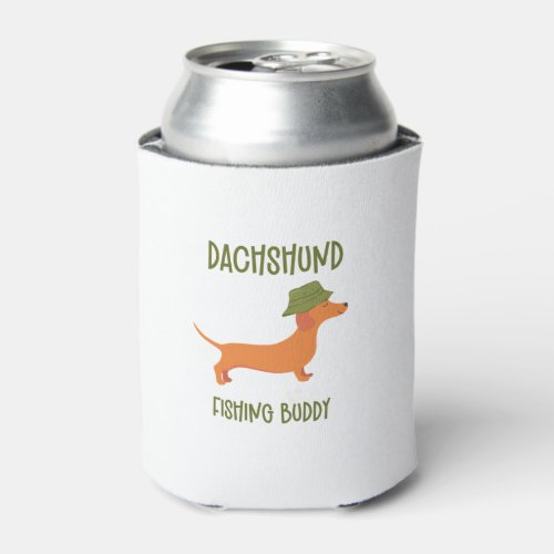 Funny Fishing Buddy Wiener Fish Dachshund for Dog  Can Cooler