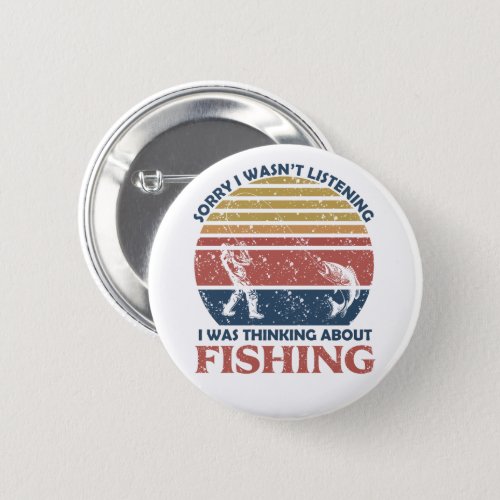 Funny fishing button