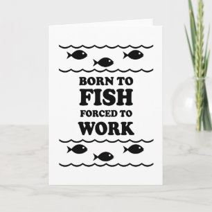 Funny fishing card