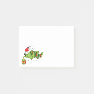 Funny Fishing Christmas Post-it Notes