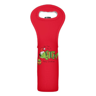 Funny Fishing Christmas Wine Bag