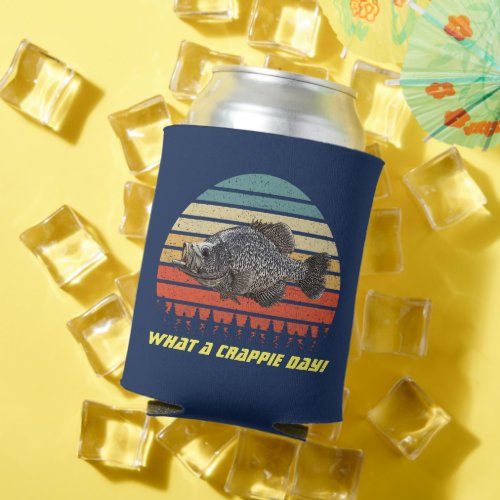 Funny Fishing Crappie Panfish Pun Crappy Day Can Cooler