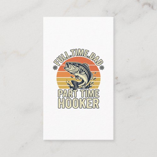 Funny Fishing Dad Vintage Bass Shirt Design (2)_1 Business Card
