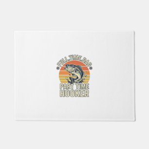 Funny Fishing Dad Vintage Bass Shirt Design (2)_1 Doormat
