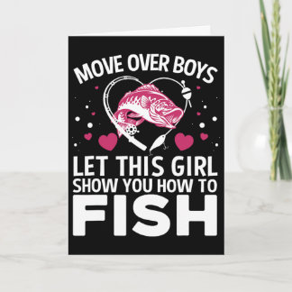 Funny Fishing Design For Girls Women Fisherman Fis Card