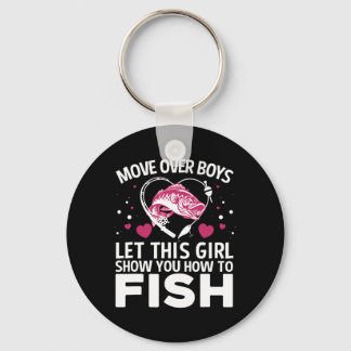 Funny Fishing Design For Girls Women Fisherman Fis Keychain