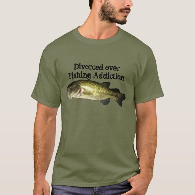 Funny Fishing Divorce Men's T-shirt (Front)