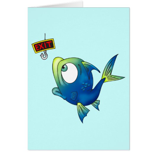 Funny Fishing Fish Cards (Front)
