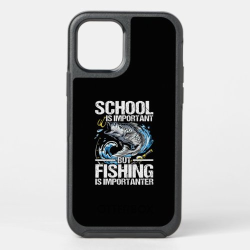 Funny Fishing For Boys Kids Youth Fish Saying Bass OtterBox Symmetry iPhone 12 Case