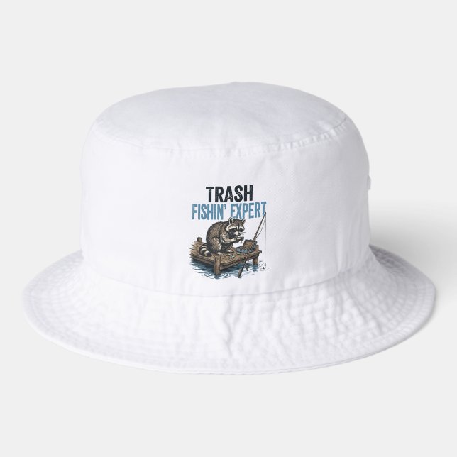 Funny fishing gift bucket hat (Front)