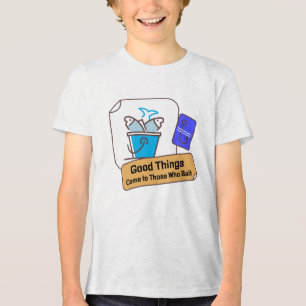 Funny Fishing Good Things Come To Those Who Wait Tri-Blend Shirt