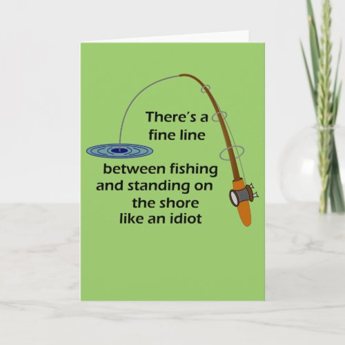 Funny Fishing Greeting Card