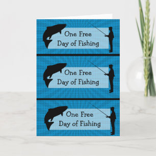 Funny Fishing Humor Coupons Father's Day Card