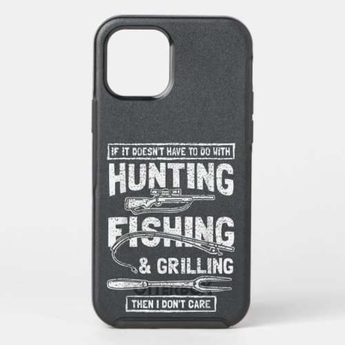 Funny Fishing Hunting T_Shirt OtterBox Symmetry iPhone 12 Pro Case