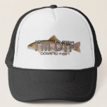 Funny Fishing, Im Down To Fish Hat at Zazzle