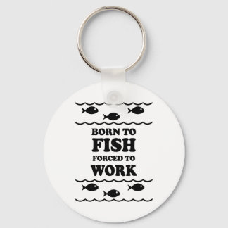 Funny fishing keychain