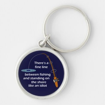 Funny Fishing Keychain by ChiaPetRescue at Zazzle
