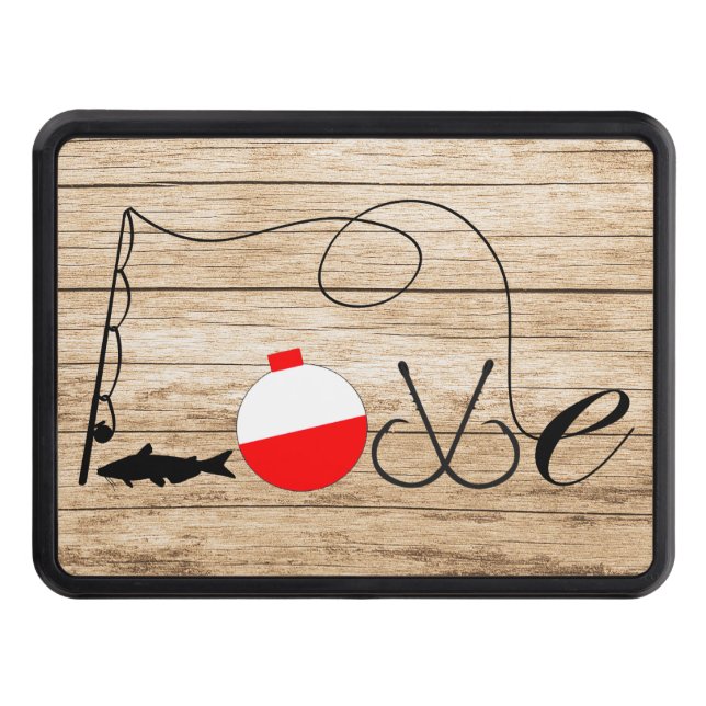 Funny Fishing Love Hitch Cover (Front)