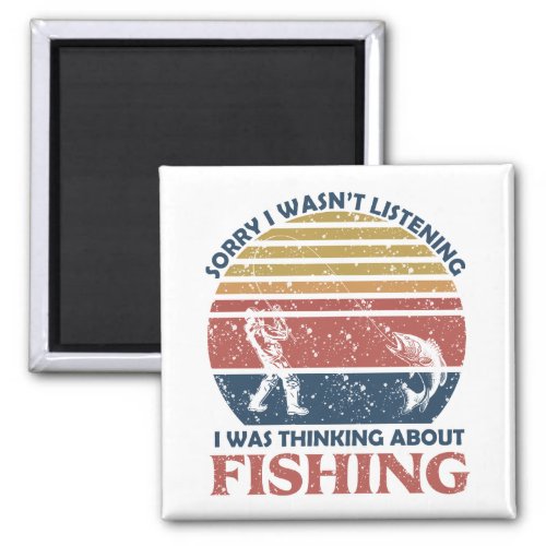 funny fishing magnet