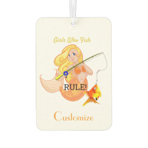Funny Fishing Mermaid Girl Thunder_Cove Air Freshener