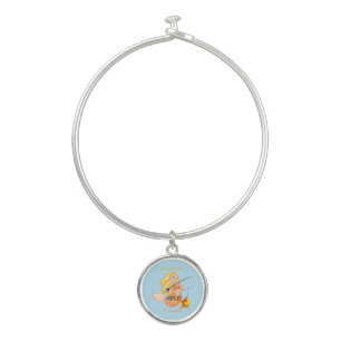 Funny Fishing Mermaid Girl Thunder_Cove Bangle Bracelet