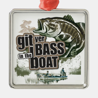 Funny Fishing Metal Ornament