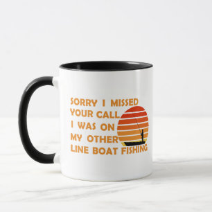 Funny fishing mug
