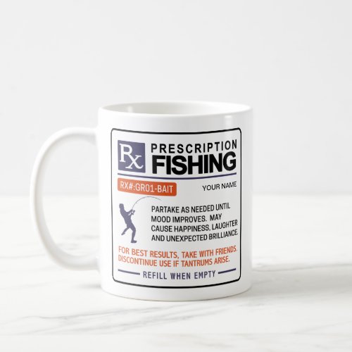 Funny Fishing Mug Prescription Design 