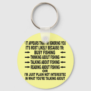 FUNNY FISHING OBSESSION KEYCHAIN